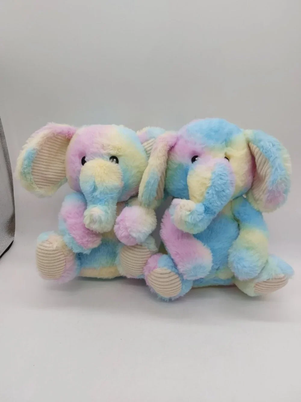 Spark Create Imagine Pastel Elephant Rattle Crinkle Ears Walmart Plush Set Of 2
